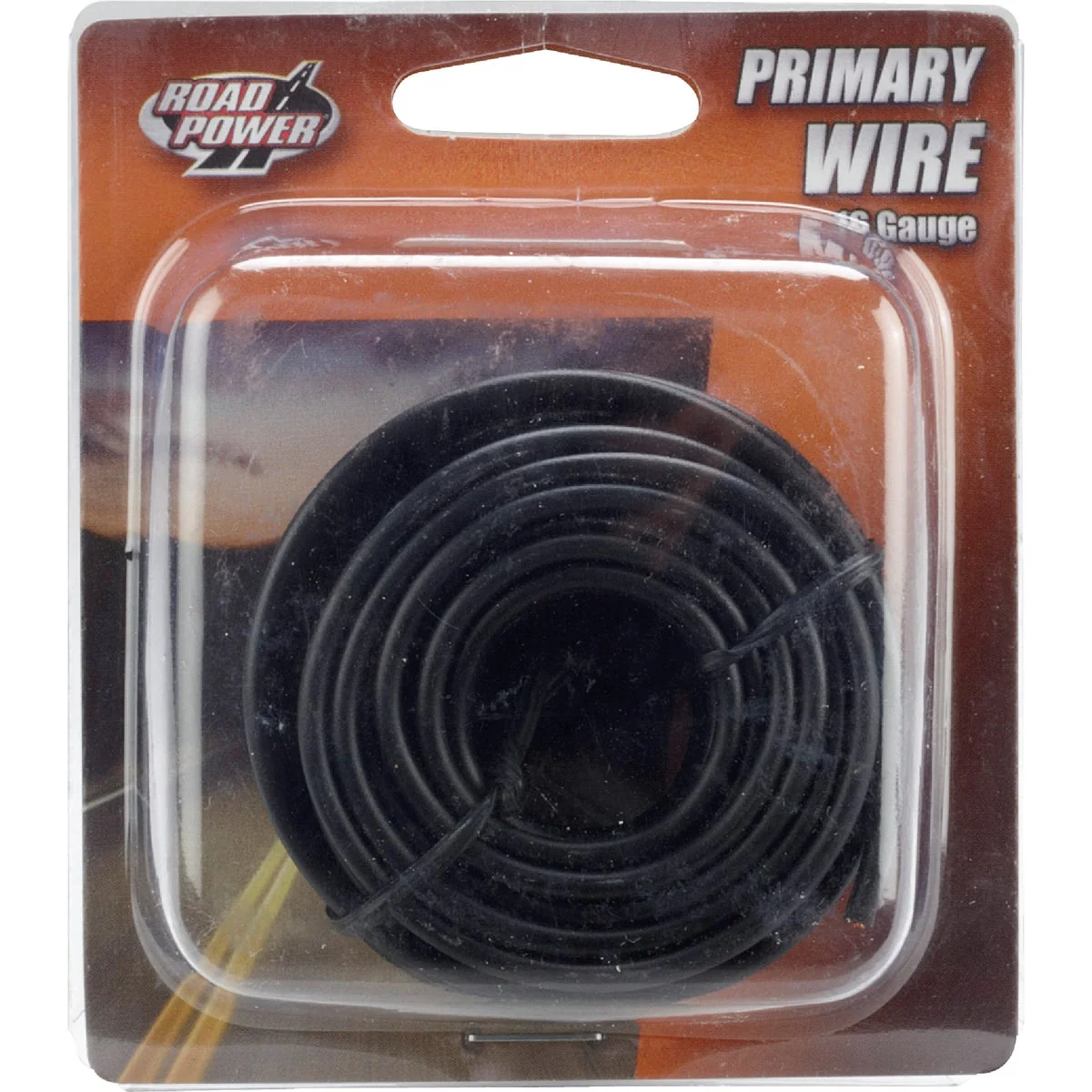 Breathable ROAD POWER 24 Ft. 16 Ga. PVC-Coated Primary Wire Black Detailed