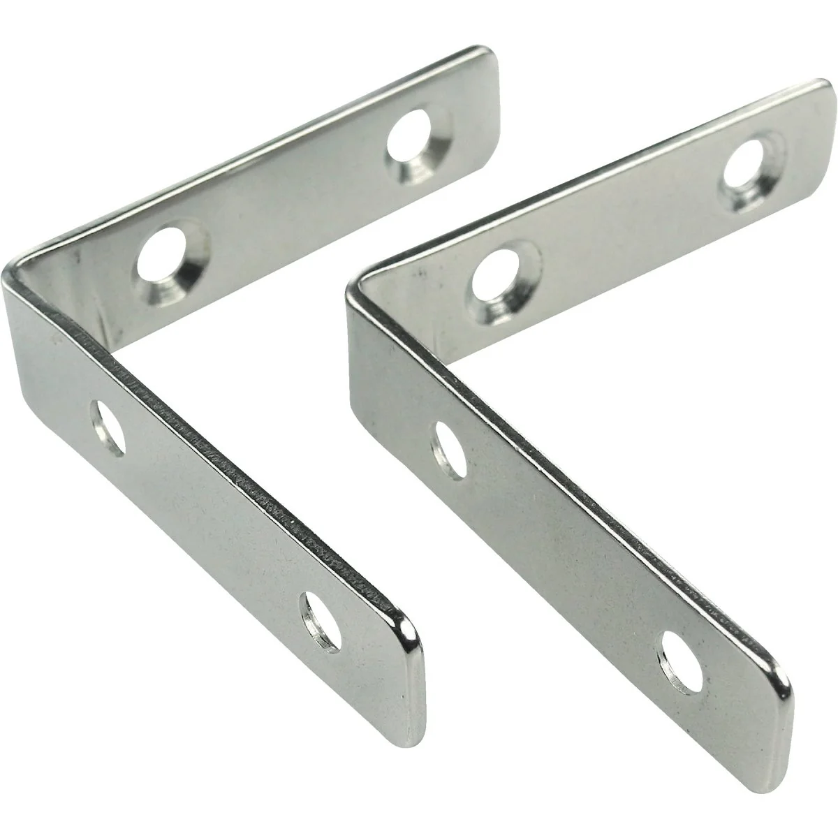 Optimized Seachoice 2-3 8 In. x 1 2 In. Polished Steel Angle Bracket Corner Brace Powerful
