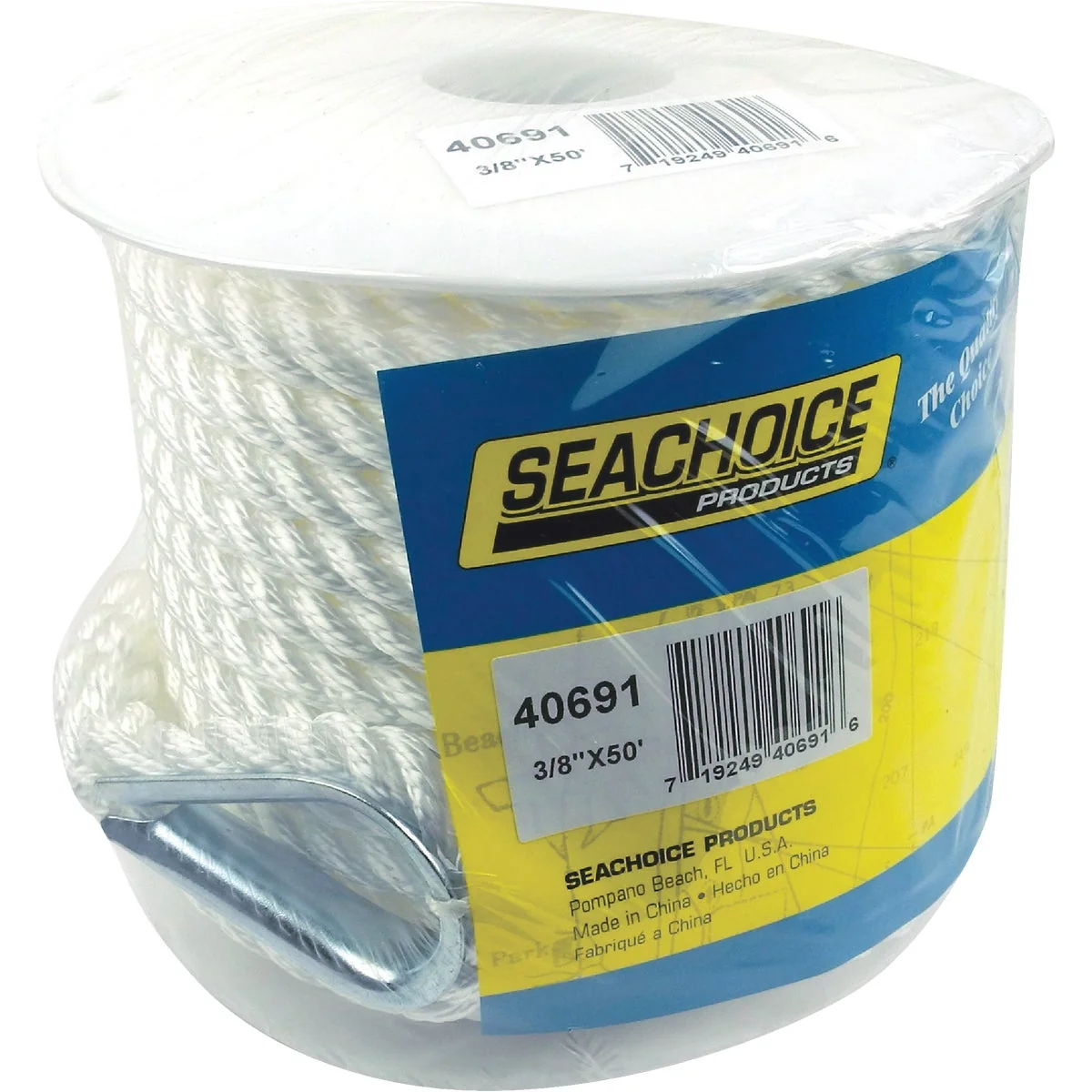 Expertly Made Seachoice 3 8 In. x 50 Ft. 3-Strand Twisted Nylon Anchor Line Stylish