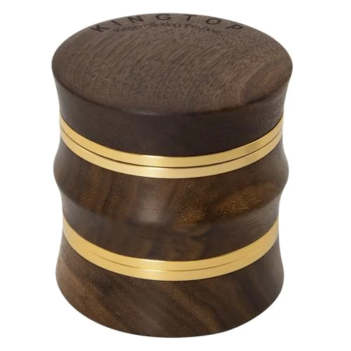 Traditional Grinder Large 2.6 Walnut Wood Aluminum Manual Grinder Professional