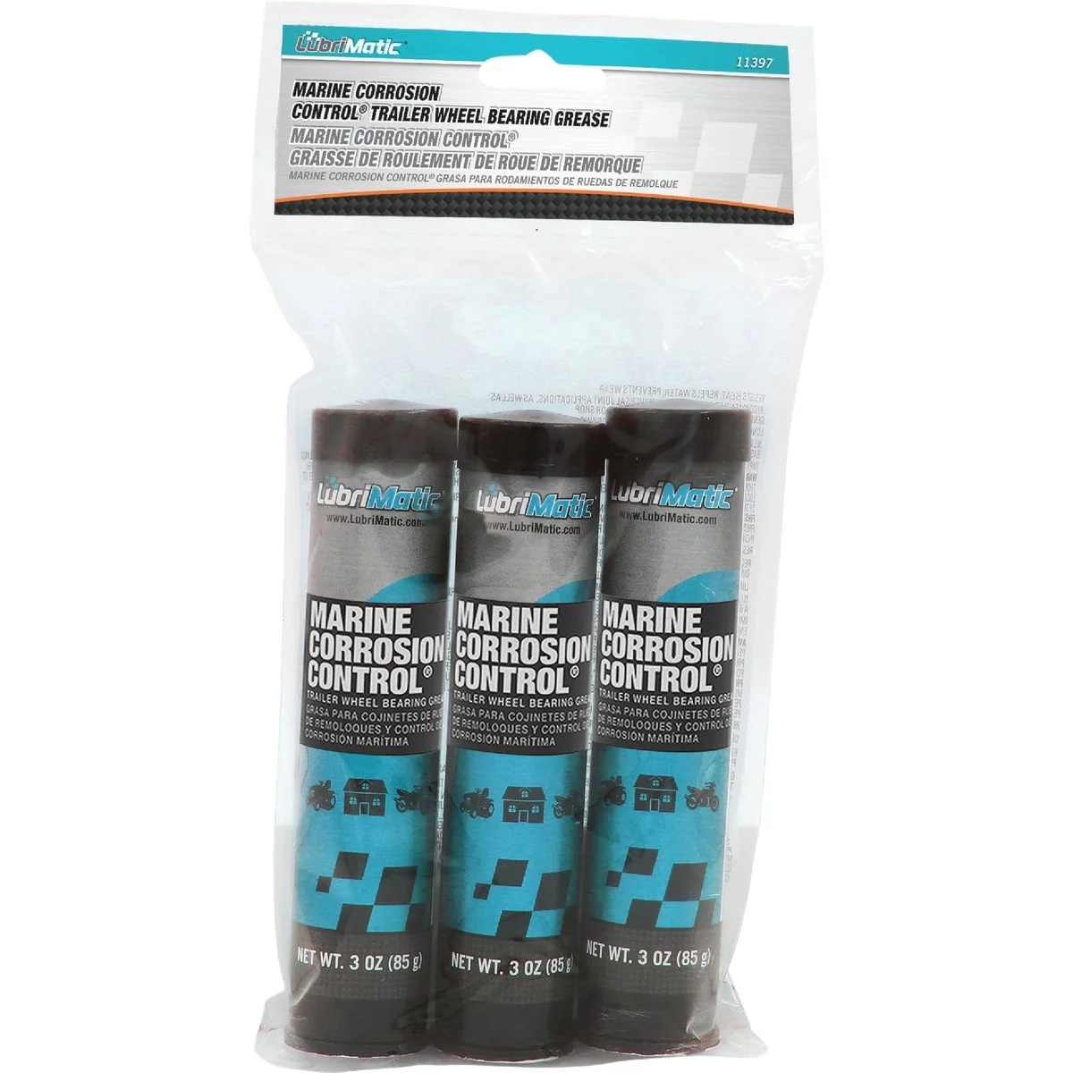Powerful LubriMatic 3 Oz. Cartridge Marine Trailer Wheel Bearing Grease 3-Pack Unique