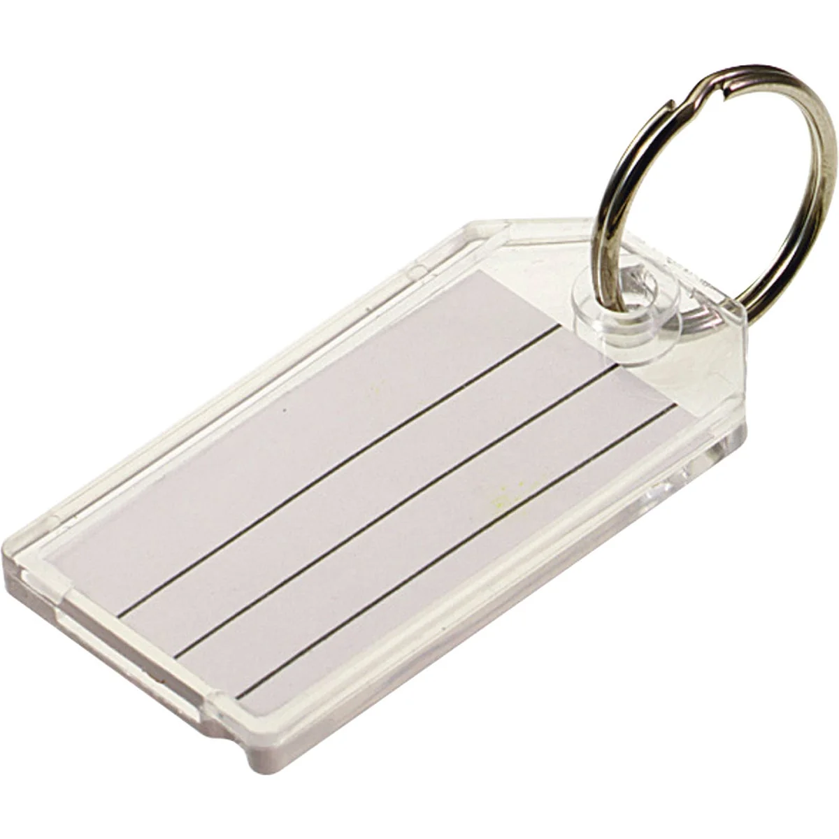 Versatile Lucky Line 1-1 8 In. x 2-1 4 In. Clear I.D. Key Tag 2-Pack Pure