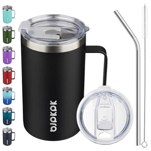 Verified 25oz Insulated Coffee Mug with Handle High-Grade