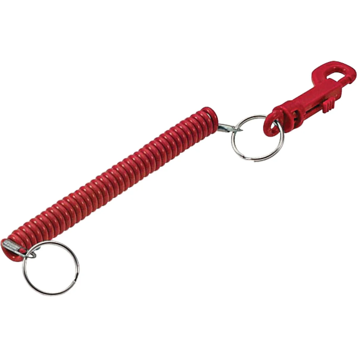 Lightweight Lucky Line Tempered Steel 7 8 In. Designer Coil Key Chain Prestigious