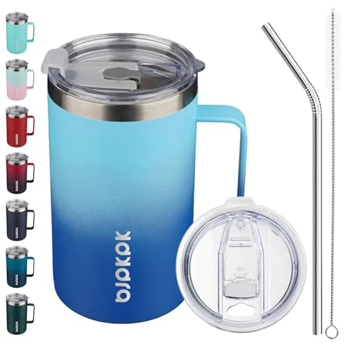 Secure 25oz Insulated Coffee Mug with Handle Exclusive