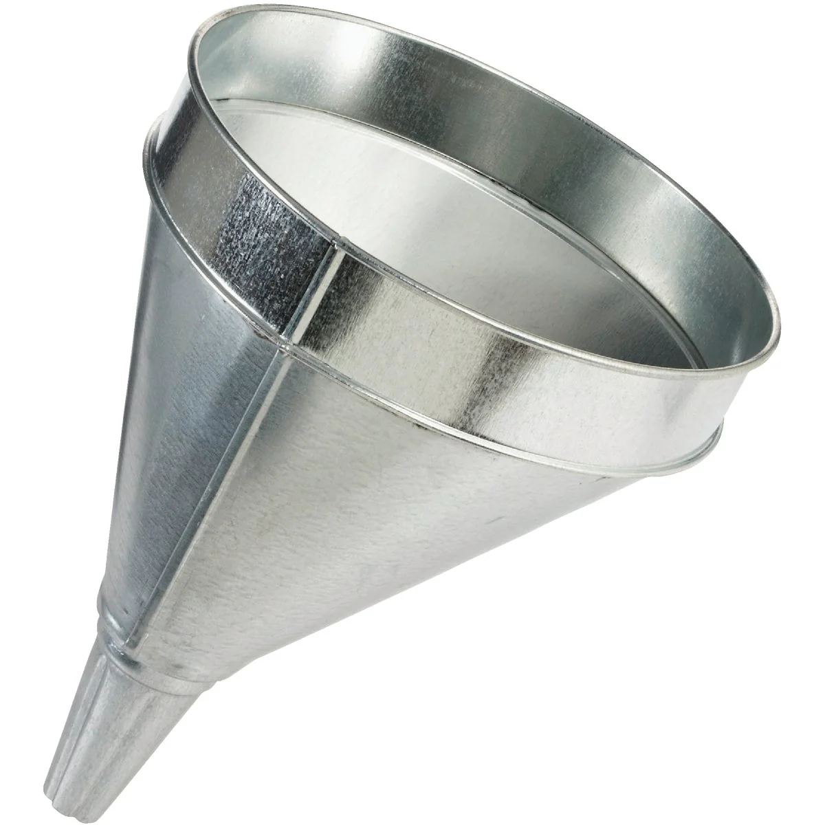 Contemporary Delphos Heavy-Duty 6 Qt. Galvanized Steel Funnel with Side Spout Proven
