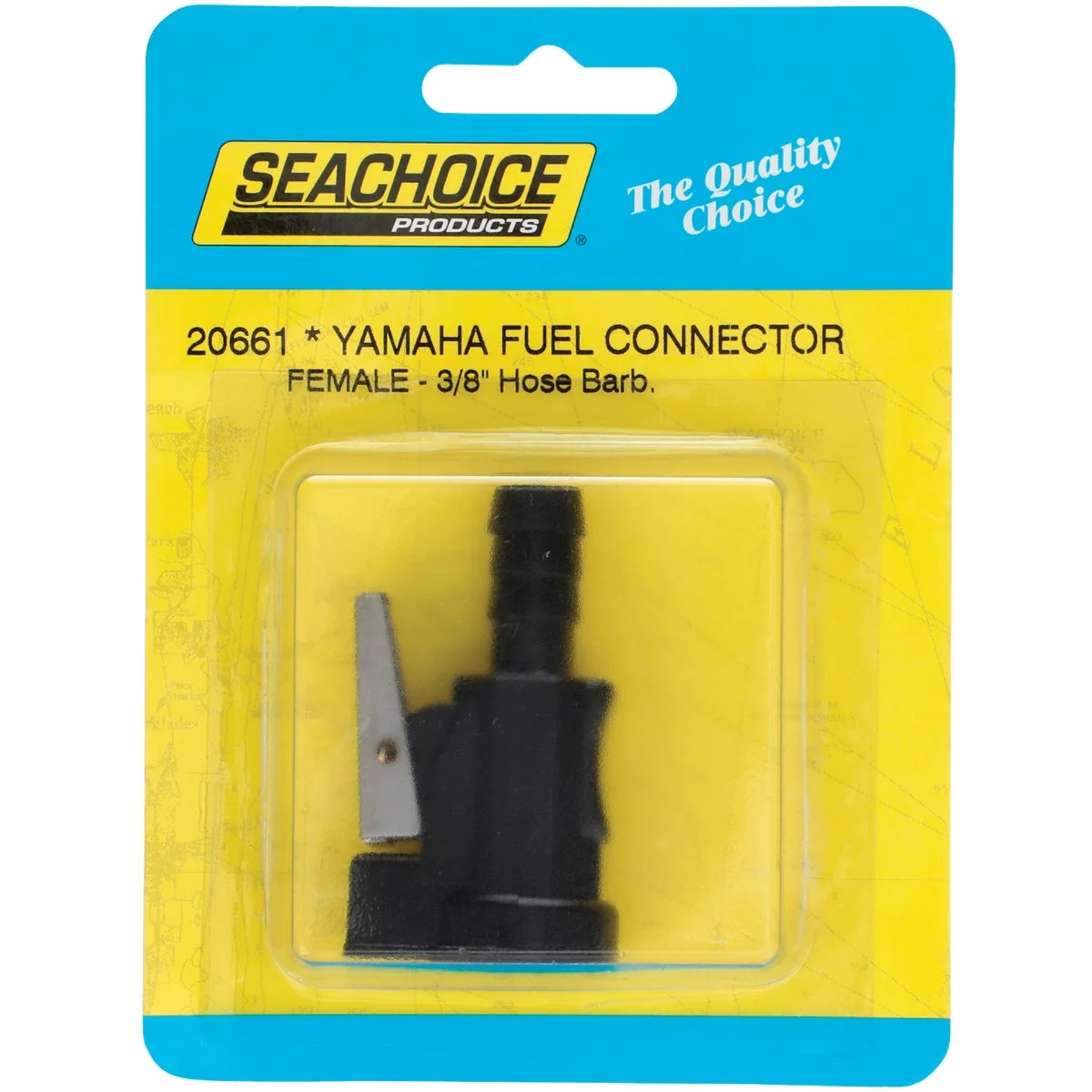 High-End Seachoice 3 8 In. Female Hose Barb Yamaha Mercury Mariner Fuel Connector Minimalist