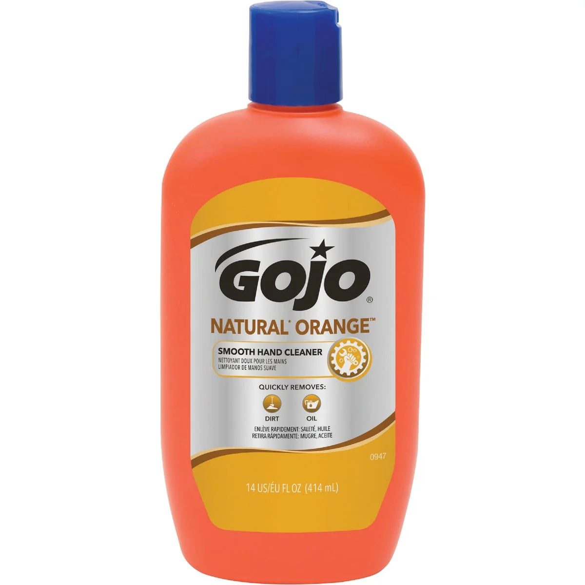 Contemporary GOJO Natural Orange 14 Oz. Smooth Hand Cleaner Eco-Friendly