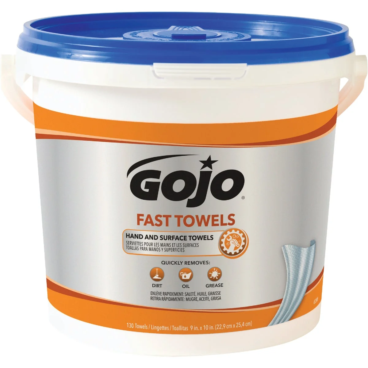 Organic GOJO Fresh Citrus Pop-up Dispenser Fast Hand Cleaner Wipes 130 Ct. Dependable
