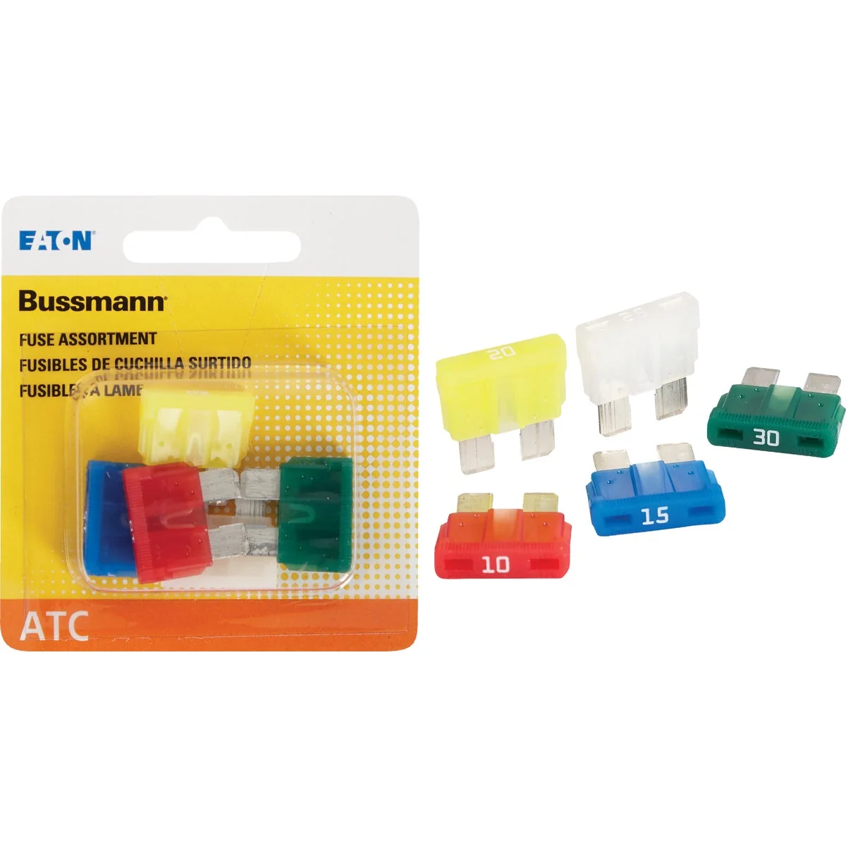 Original Design Bussmann ATC Blade Fuse Assortment 5-Pack Expertly Made