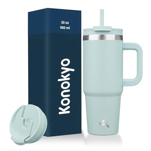 Exceptional 30 oz Insulated Tumbler Water Bottle with Handle Quality