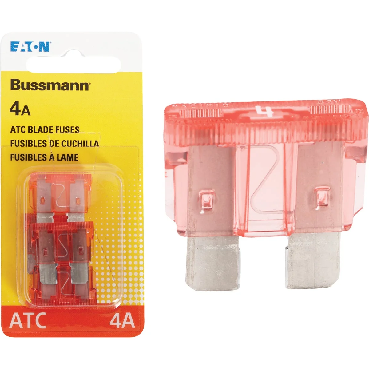 Verified Bussmann 4-Amp 32-Volt ATC Blade Automotive Fuse 4-Pack Comfortable