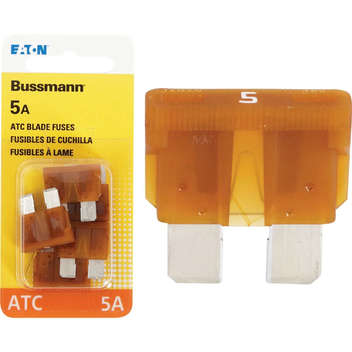 Outstanding Bussmann 5-Amp 32-Volt ATC Blade Automotive Fuse 4-Pack Long-Lasting