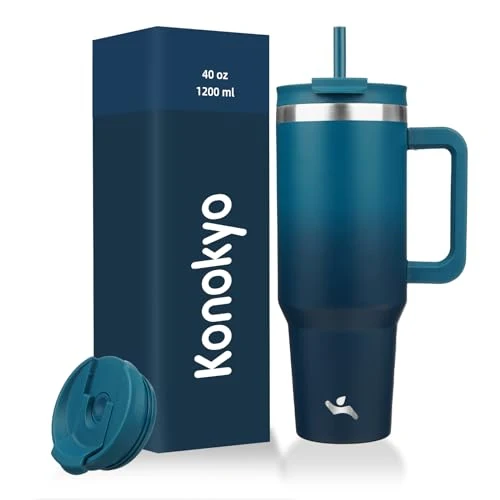Official 40 oz Insulated Tumbler Water Bottle with Handle Responsible