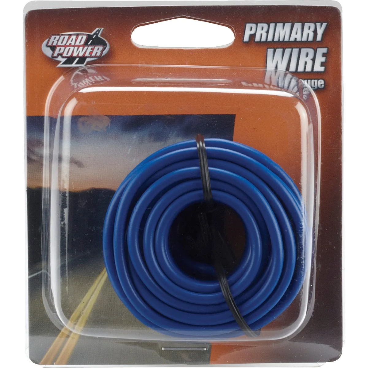 Quality ROAD POWER 17 Ft. 14 Ga. PVC-Coated Primary Wire Blue Secure
