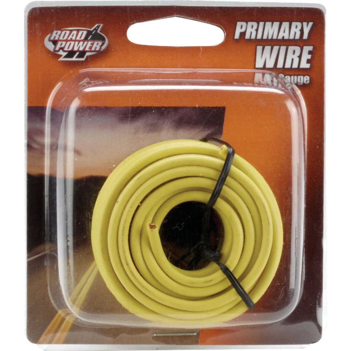 Powerful ROAD POWER 17 Ft. 14 Ga. PVC-Coated Primary Wire Yellow Expertly Made