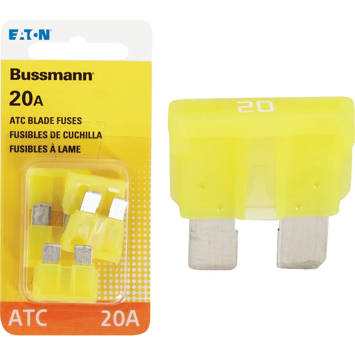 Trusted Bussmann 20-Amp 32-Volt ATC Blade Automotive Fuse 4-Pack Authentic