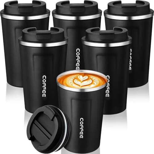 Certified 6 Pack 12oz Travel Coffee Mugs Insulated 6 Count Practical