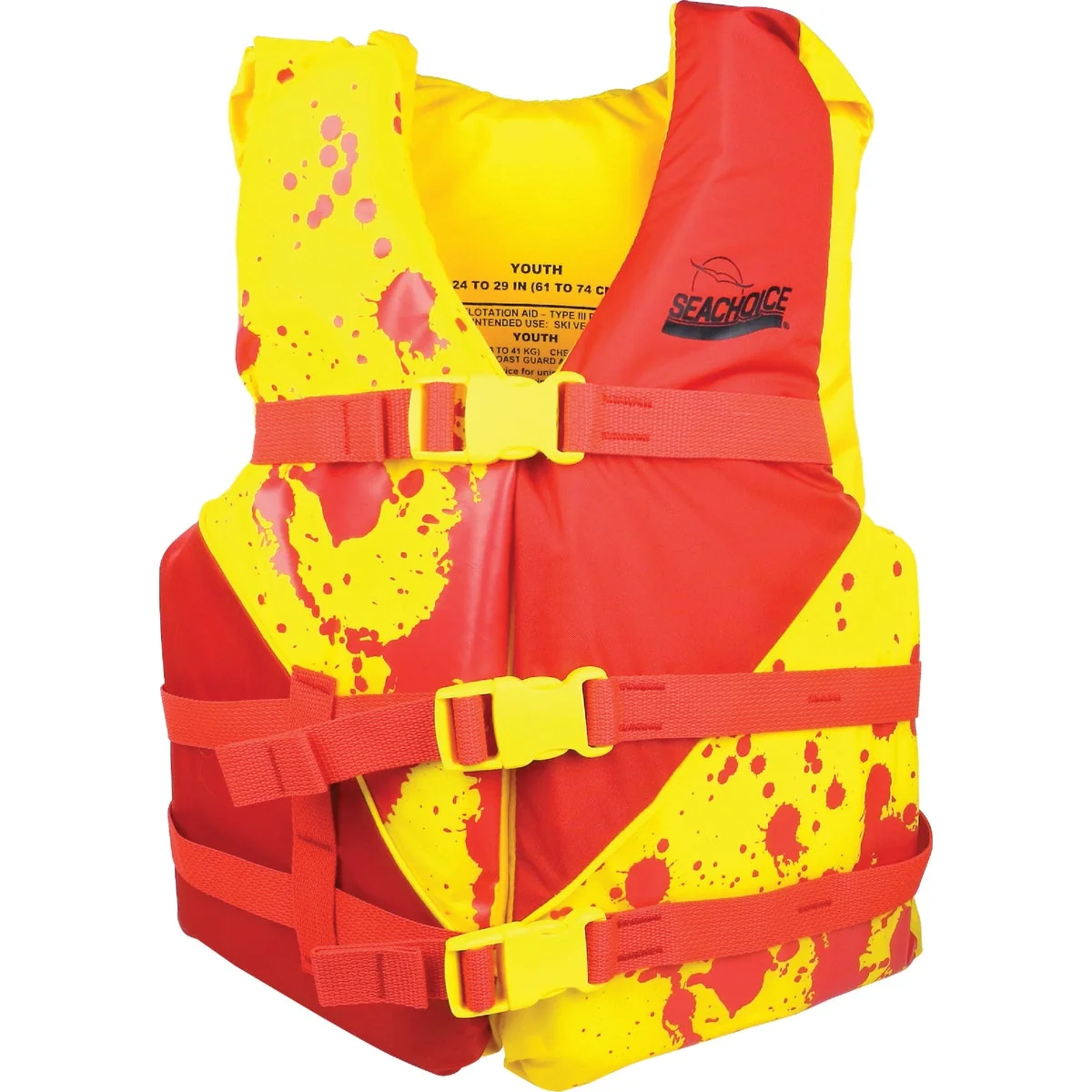 Comfortable Seachoice Youth Type III USCG 50 to 90 Lb. Life Vest Secure