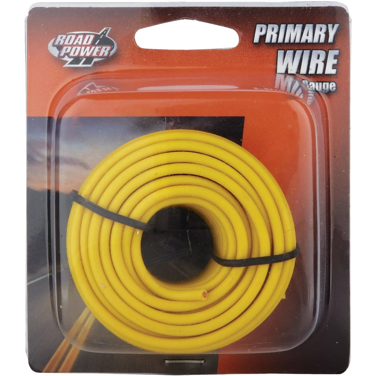 Contemporary ROAD POWER 24 Ft. 16 Ga. PVC-Coated Primary Wire Yellow Optimized