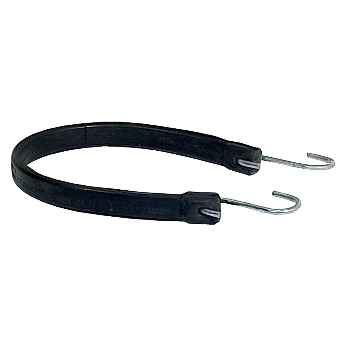 Casual 19.5 In. Hook-to-Hook Black Rubber Tarp Strap Exceptional