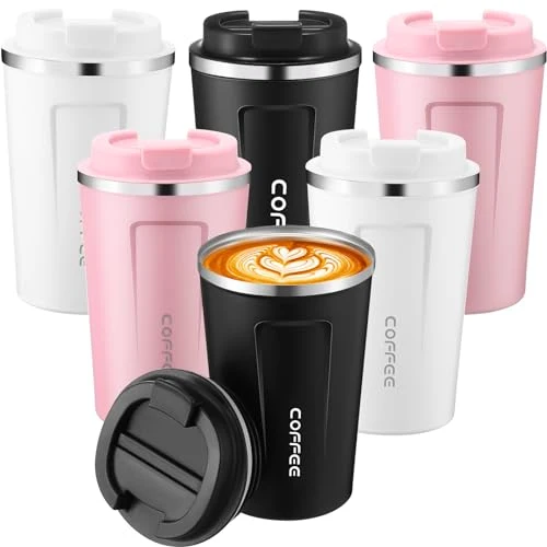 Sophisticated 6 Pack Travel Coffee Mugs 12oz Insulated 6 Count Prestigious