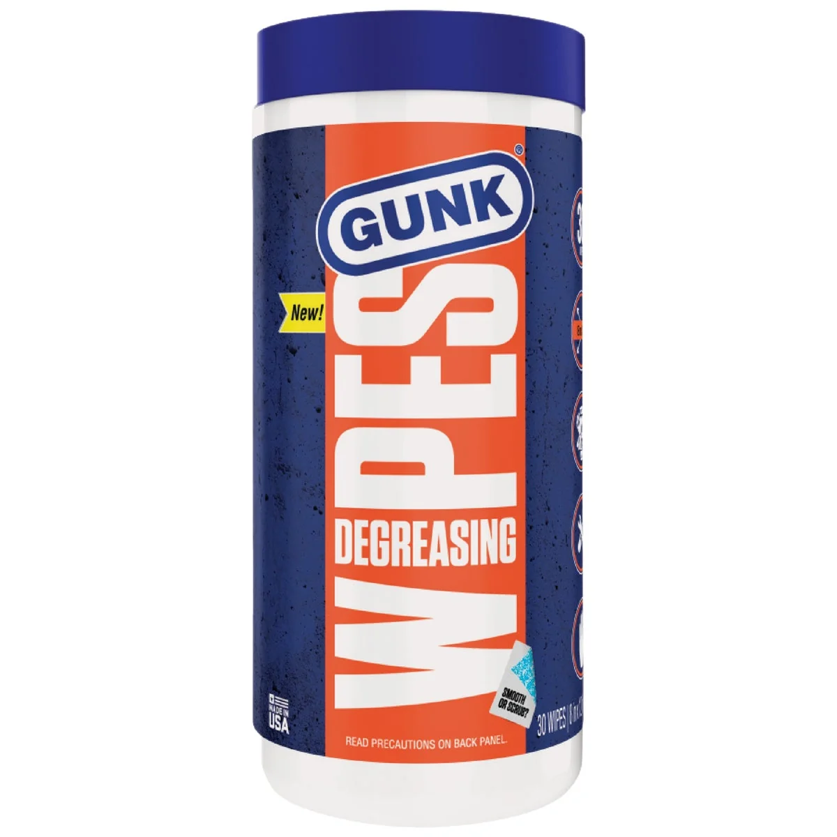 Classic Gunk Degreasing Engine Cleaner Wipes 30-Count High-Grade