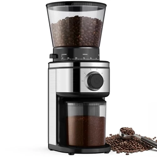 Soft Conical Burr Coffee Grinder Electric Elegant