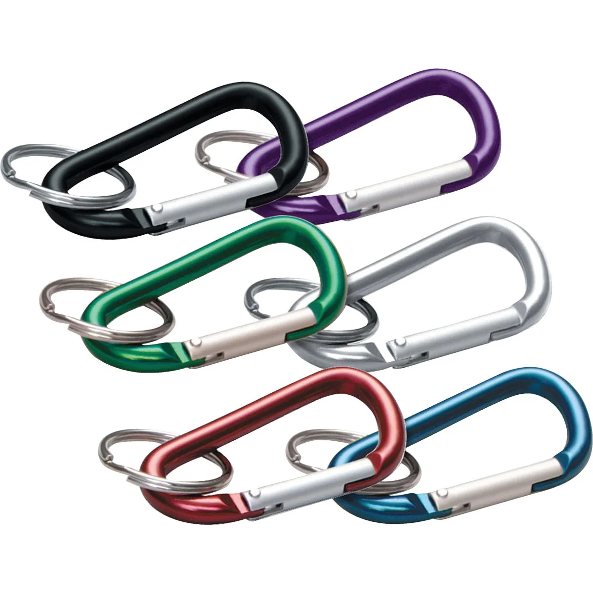 Flexible Lucky Line Assorted Colors 3-1 8 In. Large C-Clip Key Ring Reliable