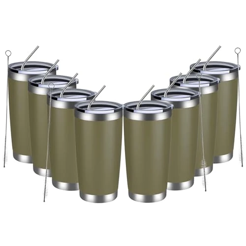 High-Performance 20oz Tumbler 8 Pack Double Wall Vacuum Insulated Travel Mug Bulk 8 Count Original