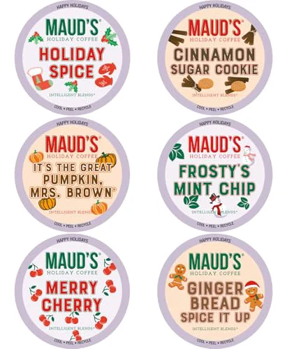 Trendy Holiday Blend Coffee Pods Variety Pack 42 Count Versatile