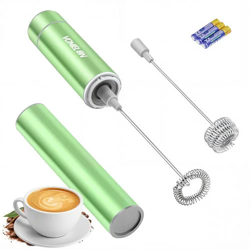 Fine Electric Milk Frother Handheld Green