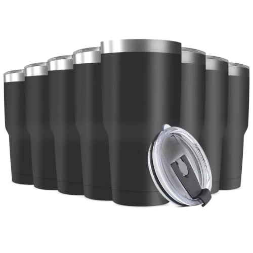 Innovative 30oz Stainless Steel Travel Mug with Lid 8 Count Outstanding