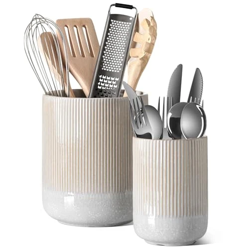 Dependable Utensil Holder for Kitchen Counter 2 Count Secure