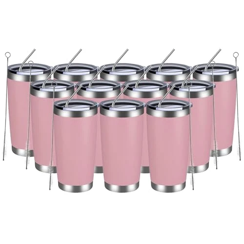 Innovative 20oz Tumbler 12 Pack Double Wall Vacuum Insulated Travel Mug Bulk 12 Count Responsible