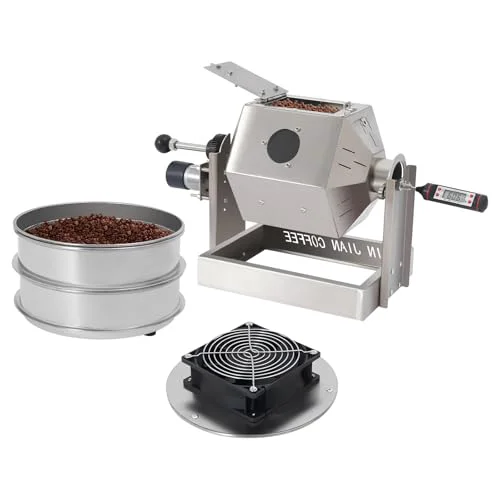 Efficient Coffee Bean Roaster with Coffee Bean Cooler Recyclable