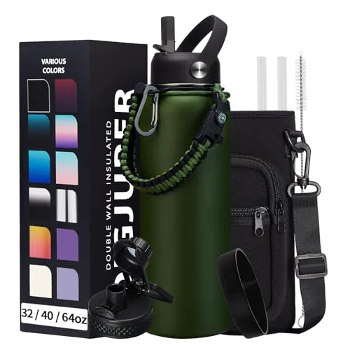 Authentic 40OZ Water Bottle Stainless Steel 9 Count Organic