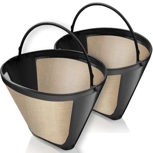 Proven 2 Pack 4 Reusable Permanent Cone Coffee Filters 2 Count Superior