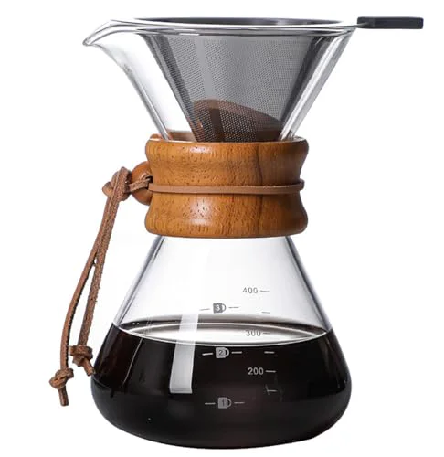 Proven Pour Over Coffee Maker with Reusable Stainless Steel Drip Filter Excellent