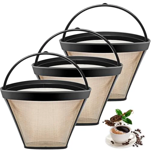 Green Reusable Coffee Filters Suitable for Ninja Coffee Maker 3 Count Carefully Designed