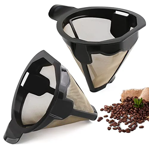 World-Class Parts 2pcs Cone Reusable Coffee Permanent Filters 2 Count Optimized