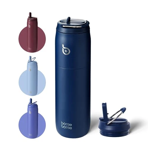 Official Stainless Steel Water Bottle 32 oz indigo blue High-Grade