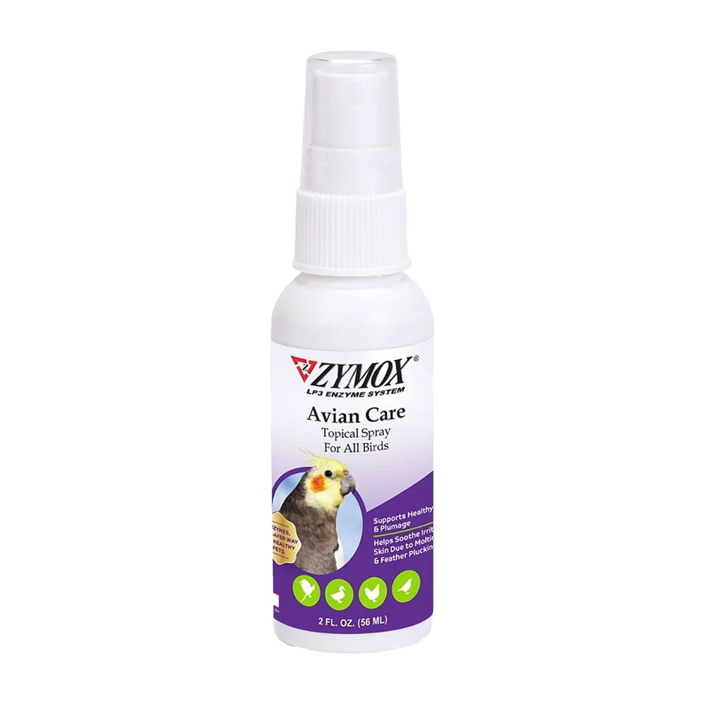 Authentic Zymox Avian Care Topical Solution Spray for All Birds 2-oz Versatile