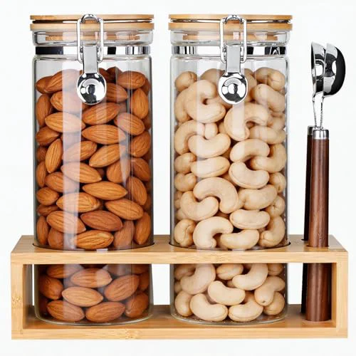 Advanced KKC Nut Storage Containers with and Scoops 5 Count Luxury