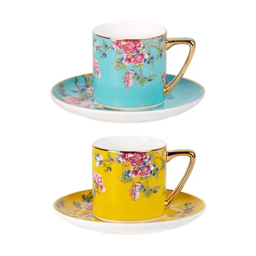 Organic Tea Cup and Saucer 2 Count Quality