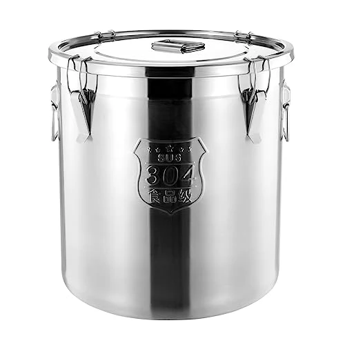 Organic 1623 OZ Stainless Steel Canister Rice Ce Grain Storage Containers with Lid Airtight Coffee Bean Storage Milk Flour Sugar Food Storage for Home Bar Restaurant Responsible