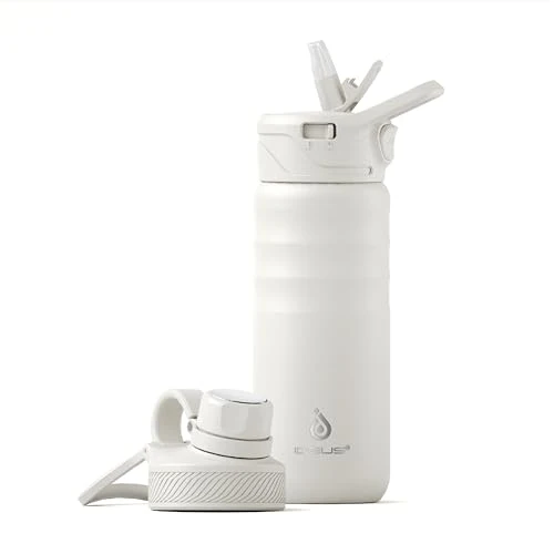 Safe 18oz Stainless Steel Insulated Bottle with 2 Leak Long-Lasting