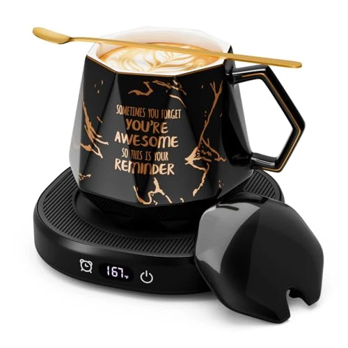 Outstanding Coffee Mug Warmer Set Smart Heated Electric Tea Coffee Cup Warmer for Desk Premium