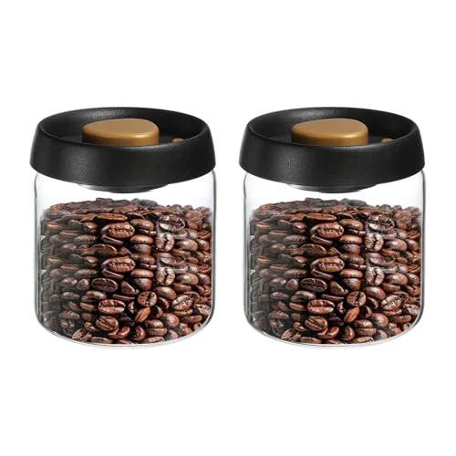 Relaxed 2pcs Coffee Vacuum Container Environmentally Friendly