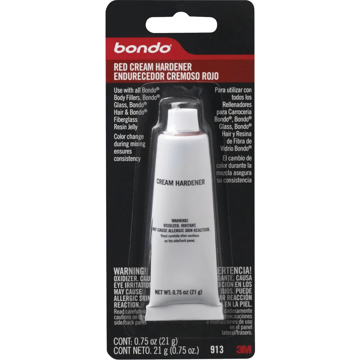Organic 3M Bondo 0.75 Oz. Blue Cream Body Filler Hardener Quality